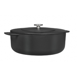 COMBEKK Dutch Oven Sous-Chef perdirbto ketaus puodas, 24 cm, emaliuotas