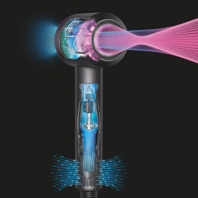 DYSON SUPERSONIC plaukų džiovintuvas, mėlyna/aukso